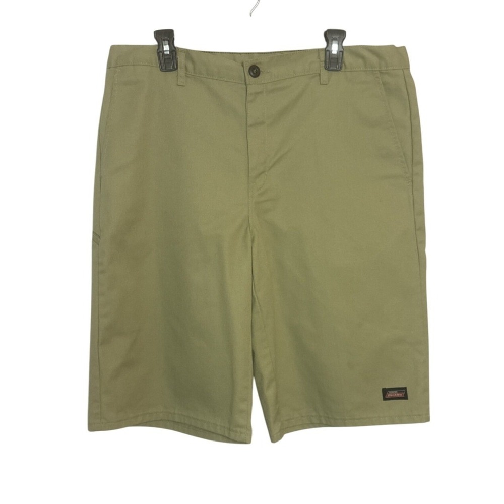 Dickies Mens 36 Loose Fit Long Twill‎ Work Skater Shorts Pocket Khaki Grunge